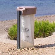 Orbis - poubelle publique 110 litres - Glasdon - avec porte-sac, options de couleurs et de couvercles_3