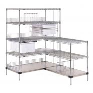 Rayonnage en fil d'acier chromé_3