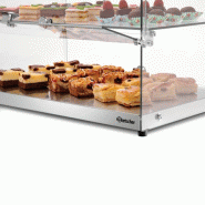 Vitrine neutre à poser - 2 niveaux - 550 mm - Inox et verre  | Bartscher - 700356_3
