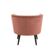 Fauteuil Dulzura textile et bois - Antique rose - Design élégant, structure bois et revêtement textile_3