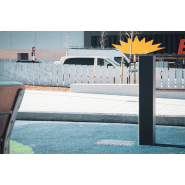 Fontaine à boire Atlas UM511-1M - structure carrée en acier traité anticorrosion_3