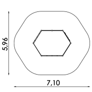 Parcours à cordes en acier inoxydable Hexa - Aire de jeux conforme EN1176 - Référence BT16011_3