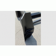 Lame bull réhausse tas - équipée de déflecteurs latéraux - dimensions 2200 x 970 mm_3