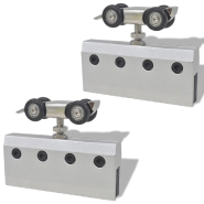 Vidaxl porte coulissante verre et aluminium 178 cm argenté 60266_3