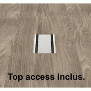 Grande table de réunion rectangulaire X7- Officity. - Blanc 9010, Noyer canaletto, 480_3