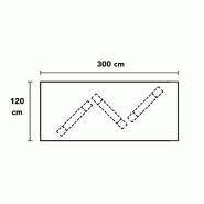Table de réunion rectangulaire Kyo - Martex - Zebrano_3