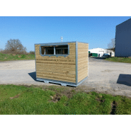 Colonne pour collecte de plâtre avec signalétique personnalisable et options variées