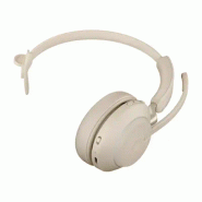 Jabra Evolve2 65 Casque Sans fil Arceau Bureau/Centre d'appels USB Type-C Bluetooth Beige_3