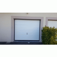 Porte de garage sectionnelle - plafond ou latérale - sur-mesure avec serrure et décor au choix_3