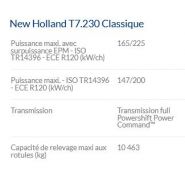 T7.230 classique tracteur agricole - New Holland - 200 à 270 ch, moteurs NEF SCR ECOBlue™ Tier 4B_3