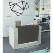 Borne d'accueil Z2 Officity - Compacte et moderne - 146, Gris ombre, Béton_0
