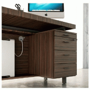 Bureau d'angle X9 finition ébénisterie- Officity - 232, Droite, Noyer américain_4
