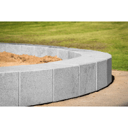 Chaise Kube Kurve UM372SK - béton préfabriqué gris granite rugueux - orientation modulable_3
