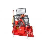 Treuil de débardage avec bouclier articulé hydrauliquement