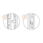 Porte simple sur-mesure anti-effraction CR4 avec pare-balles FB7, pleine ou vitrée - Metal Quartz_3