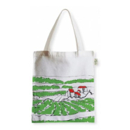 Sac réutilisable en 100 % coton naturel - 48H x 38L cm - Poignées en coton recyclé_3