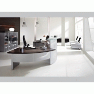 Banque d'accueil Volta TON Wengé - Référence VOL01 - Fabricant LAS - Finition Wengé avec Tablette en Verre Trempé_3