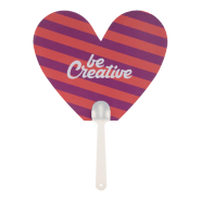 Éventail sur-mesure avec poignée en plastique et papier stratifié - Impression logo - Quantité minimale 100 pcs_3