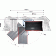 Robinet d'incendie armé avec tuyau semi-rigide fonctionnant enroulé ou déroulé