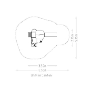 Structure multi-jeux Unimini Cantoni - 3 à 5 ans - Réf. 8046961 - Hags - Poteaux bois et panneaux HPL_3