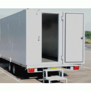 Système de conservation mobile 17 m3 à température positive sur remorque