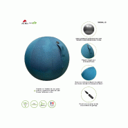 Ballon ergonomique ERGOBALL bleu canard_3