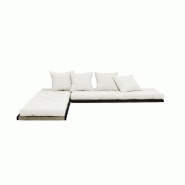 Banquette futon tatami CHICO naturel - Couchage modulable 2x70x200 cm ou 140x200 cm_3