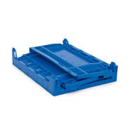 Bac de rangement pliable bleu - capacité 8,5 L_3