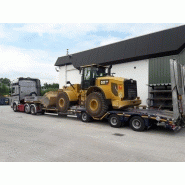 Semi-remorque surbaissée MAX100 pour machines forestières et engins lourds