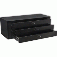 Vidaxl coffre à outils métallique 3 tiroirs noir 20121_3