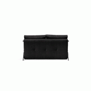 Canapé design convertible Cubed 02 Chrome Innovation Living - 140x200 cm - Faunal Black_3