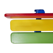 Banc public bois et acier Mora Junior - Ref : 299010 - Multicolore, 1500 mm, pour maternelles_3