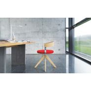 G 125 - chaise de bureau pivotante en bois - Girsberger France - design Mathias Seiler_3