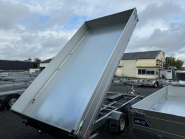Remorque Tri-benne SARIS HEAVY DUTY - 406 x 204 cm - PTAC : 3500 kg - 2 Essieux - Freinée - Pompe Electrique - Référence D2413_3