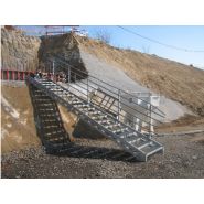 Escaliers droits à géométrie variable - Bombrun - en acier galvanisé conformes normes NF E85-015_3