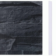 Vidaxl écran d'intimité de jardin pvc 35x0,19m gris d'aspect de pierre 147864_3