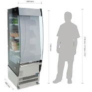 Vitrine réfrigérée 220l - sur roulettes_3