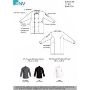 Fablc00600 - Veste de cuisine SNV - 1 poche intérieure - Manches longues - Aération sous les bras - 10 pressions couleur_3