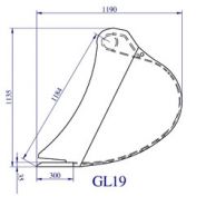 Godet de curage GL 19 - Lamy Les Constructeurs - pour pelles 19 à 21T - 600mm à 1250mm - acier haute résistance_3