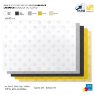 Bande podotactile extérieure autocollante ou à coller - LABRADOR MTA - dimensions 60 x 40 cm, 82 x 40 cm, 82 x 60 cm_3