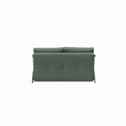 Canapé design convertible Cubed 02 Chrome - Innovation Living - 200x140 cm - Tissu Elegance Green_3