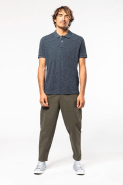 Polo vintage manches courtes homme - Réf: KV2206 - 100% coton - Maille piquée aspect vieilli - Marque Kariban_3