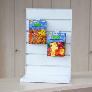 Flexislot - meuble présentoir en aluminium et bois - VKF Renzel - simple face - 300x450x200 mm_3