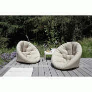 Fauteuil convertible Nido OUT - Couleur beige - Résistant et imperméable - Karup Design_3