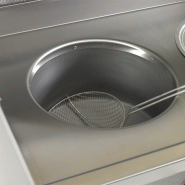 Friteuse à gaz 3 pots mécaniques - Capacité 3x13L - Rendement jusqu'à 150kg/h - Référence MECA-FRYER 3B_3