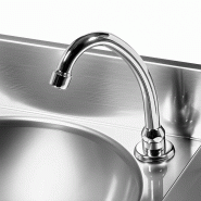 Lave-mains à commande fémorale avec distributeur de savon_3