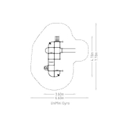 Structure multi-jeux pour enfants 3-5 ans - Unimini Gyro 8047098 - Hags - Poteaux bois / panneaux HPL - Rouge_3