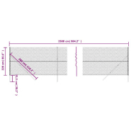 Vidaxl clôture en mailles de chaîne vert 2,2x25 m 153919_3