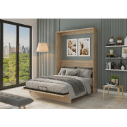 Armoire lit escamotable Genius chêne - ouverture assistée - couchage 140x200 cm - gain de place_3