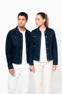 Blouson denim non doublé femme - Réf: K6137 - Kariban - 99% coton denim, aspect vieilli unique_3